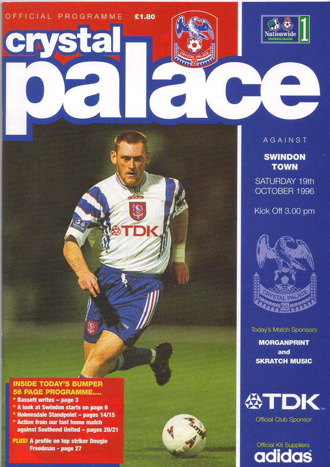 <b>Saturday, October 19, 1996</b><br />vs. Crystal Palace (Away)